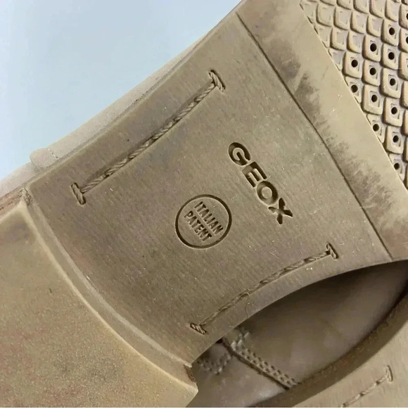 GEOX Buttery Soft Tan Leather Ankle Boots Women’s Size 38 or Us 7 - Picture 10 of 13